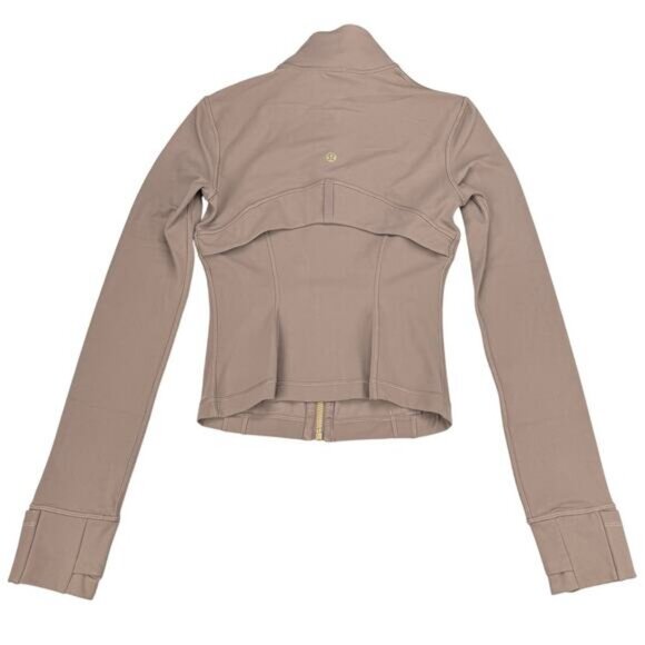 LULULEMON Define Cropped Jacket Size 2 Nulu Taupetastic / Gold - Picture 9 of 9